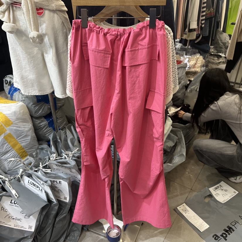 LUMIPLE韓國㊣直郵東大門代購女裝新品熱賣時尚休閑25春夏休閑褲LUMIPLE休閑褲