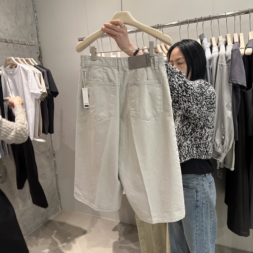 LAMAGIEPIE直郵韓國代購㊣女裝新品人氣25春夏休閑時尚短褲LAMAGIE GREY短褲