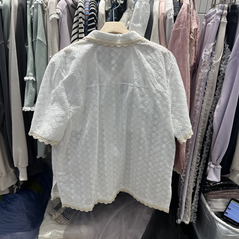 MARI CO直郵韓國代購㊣女裝新款熱賣25春夏時尚襯衫蕾絲衫MARI CO襯衫/蕾絲衫