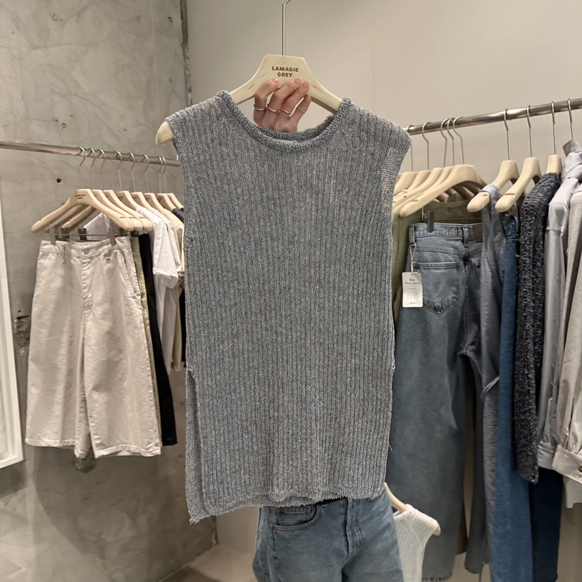 LAMAGIEPIE韓國直郵㊣東大門實拍女裝新品休閑時尚吊帶背心LAMAGIE GREY吊帶/背心圖色2