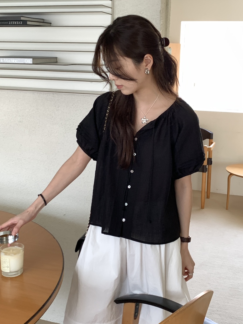 BAKING POWDER韓國直郵㊣東大門實拍女裝新款人氣襯衫蕾絲衫BAKING POWDER襯衫/蕾絲衫