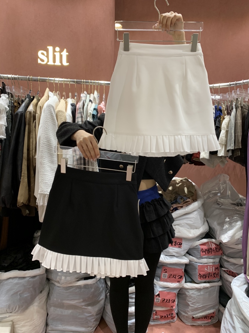 SLIT韓國㊣直郵東大門代購女裝新款熱賣時尚推薦人氣25春夏短裙SLIT短裙