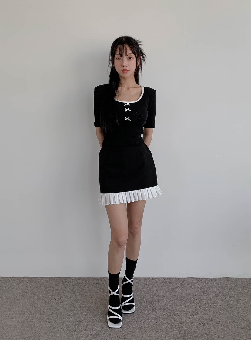 SLIT韓國㊣直郵東大門代購女裝新款熱賣時尚推薦人氣25春夏短裙SLIT短裙
