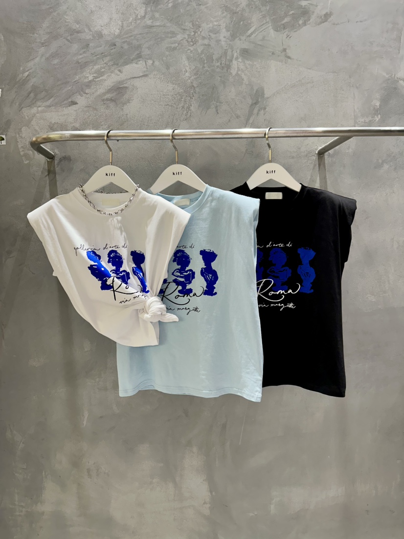 KIFF直郵韓國代購㊣女裝新款時尚25春夏休閑推薦熱賣吊帶背心KIFF吊帶/背心