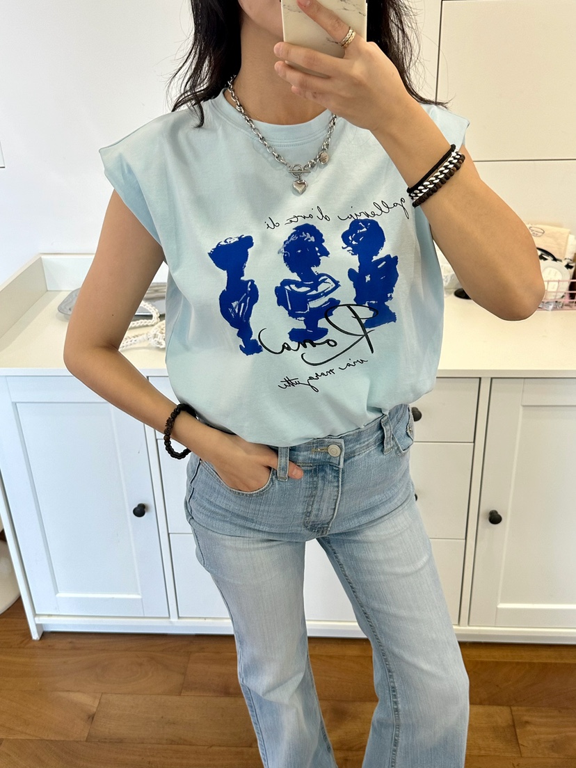 KIFF直郵韓國代購㊣女裝新款時尚25春夏休閑推薦熱賣吊帶背心KIFF吊帶/背心