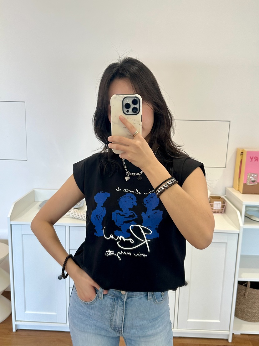 KIFF直郵韓國代購㊣女裝新款時尚25春夏休閑推薦熱賣吊帶背心KIFF吊帶/背心