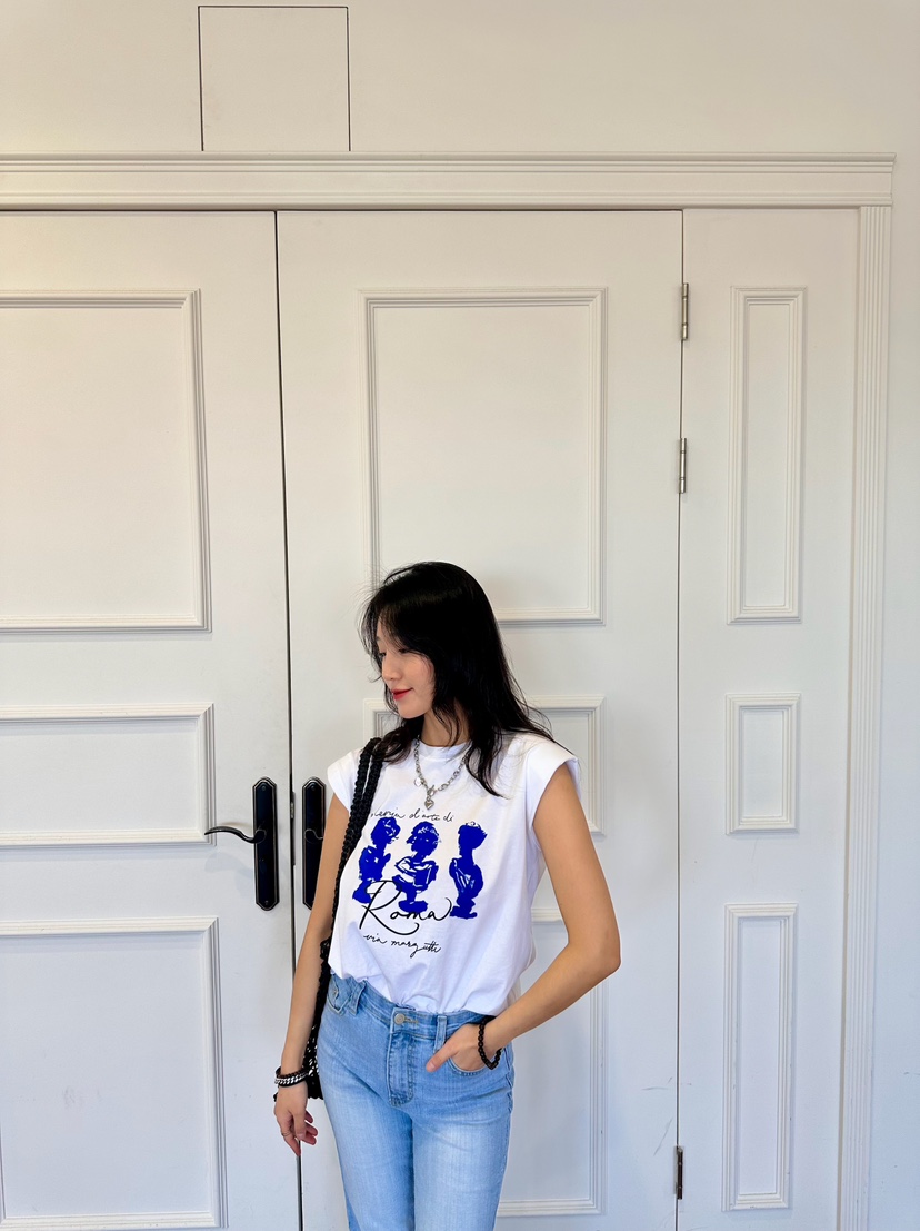 KIFF直郵韓國代購㊣女裝新款時尚25春夏休閑推薦熱賣吊帶背心KIFF吊帶/背心