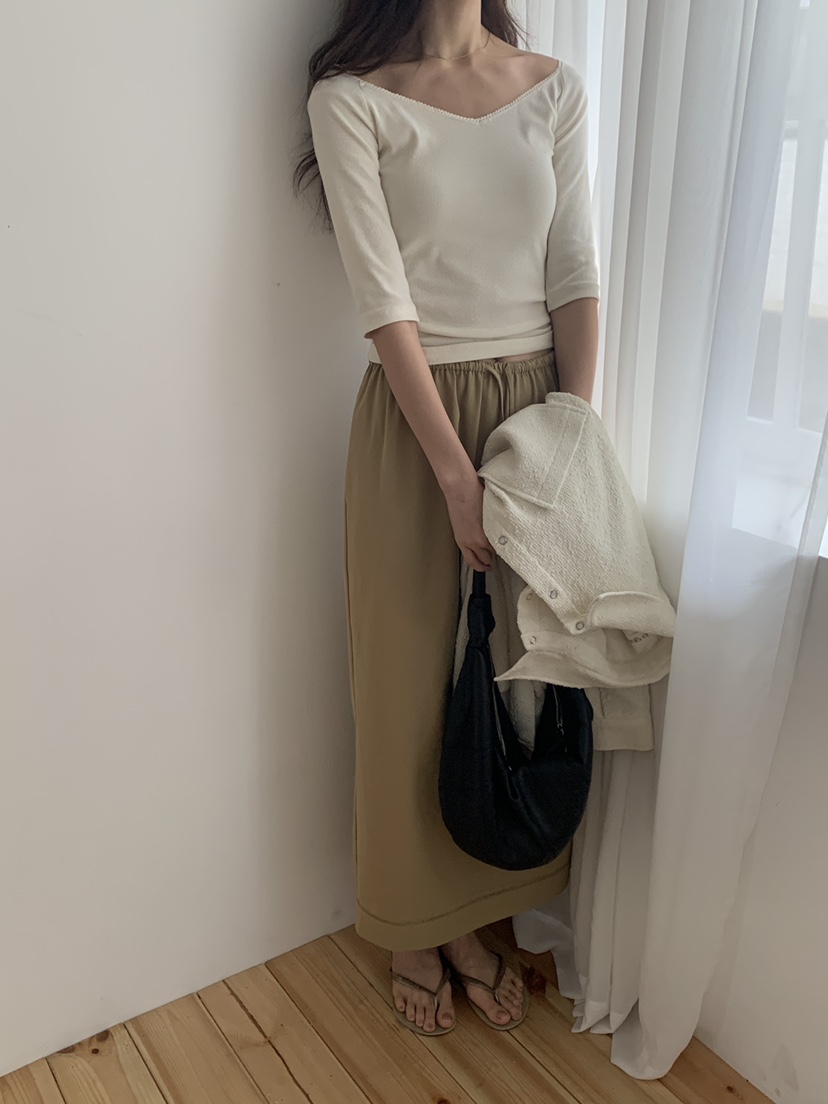 LOGARDEN韓國直郵㊣女裝新款人氣休閑推薦熱賣25春夏時尚長裙LO GARDEN長裙