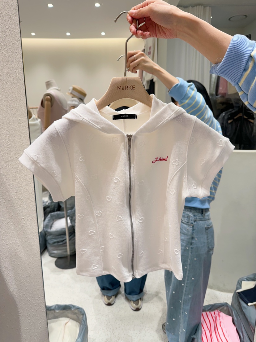 MARKE-P韓國直郵㊣女裝新品熱賣人氣休閑時尚衛衣兔子兜帽MARKE-P衛衣