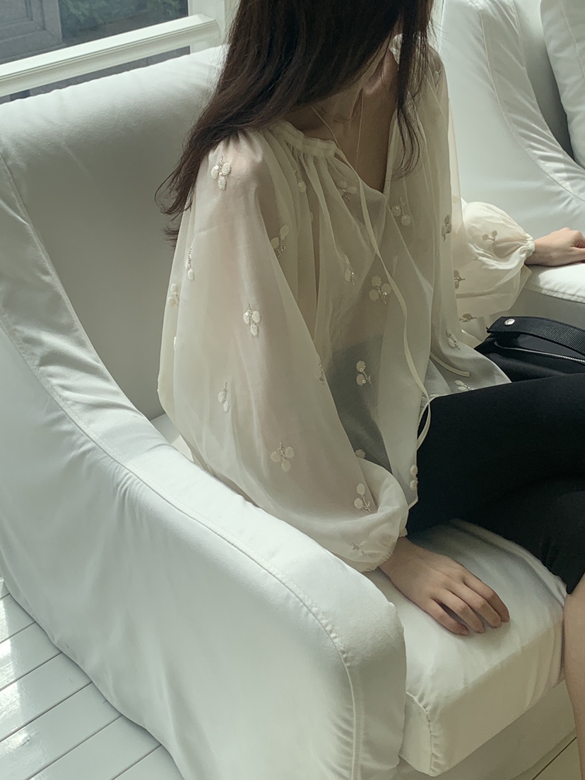 LOGARDEN韓國直郵㊣東大門實拍女裝新款推薦25春夏襯衫蕾絲衫LO GARDEN襯衫/蕾絲衫