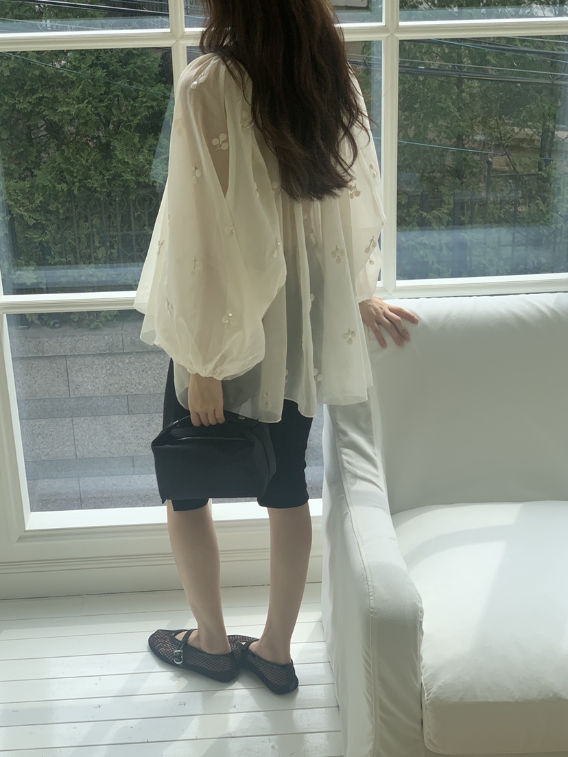 LOGARDEN韓國直郵㊣東大門實拍女裝新款推薦25春夏襯衫蕾絲衫LO GARDEN襯衫/蕾絲衫