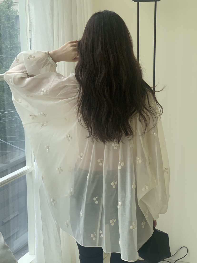 LOGARDEN韓國直郵㊣東大門實拍女裝新款推薦25春夏襯衫蕾絲衫LO GARDEN襯衫/蕾絲衫
