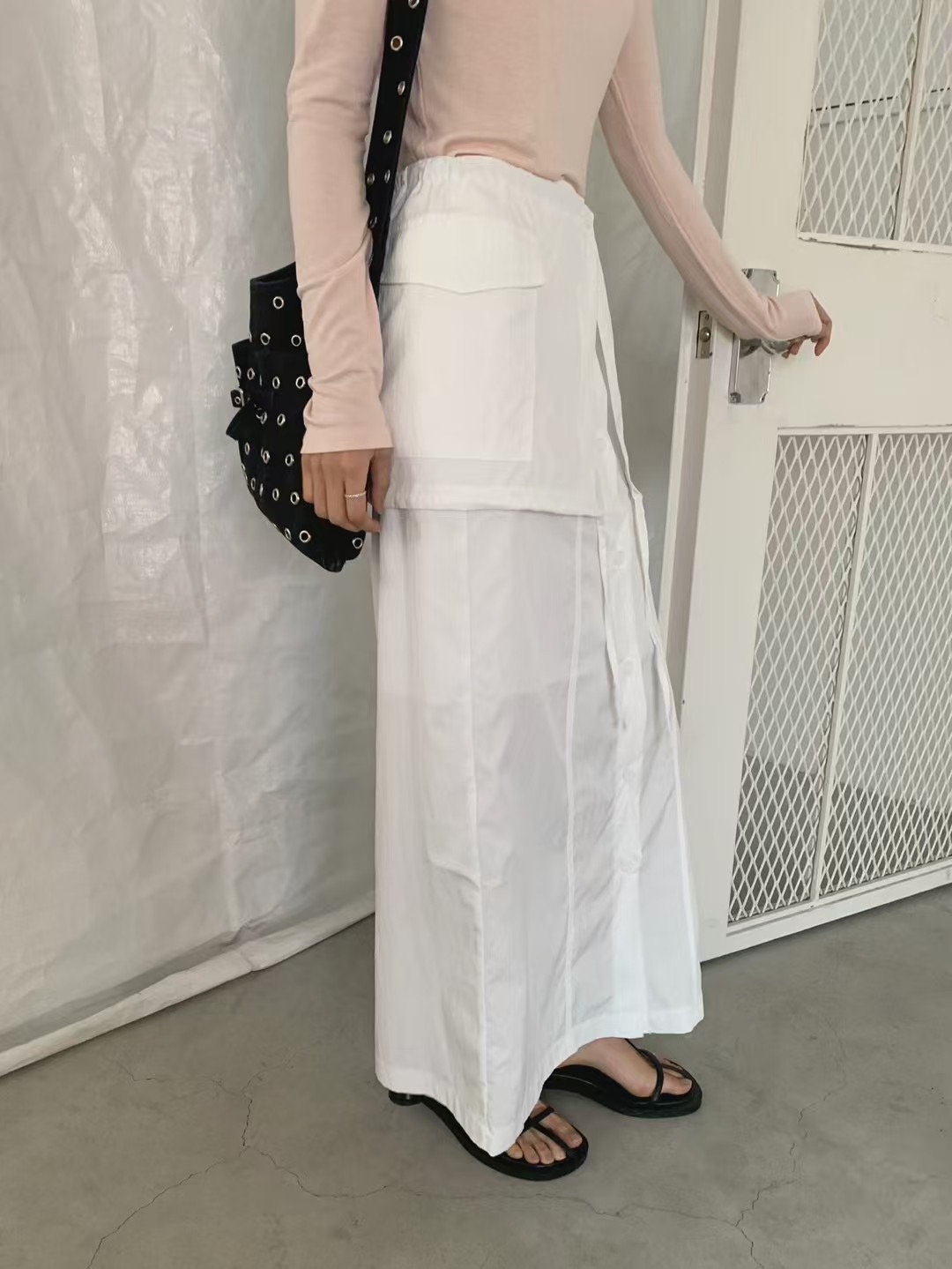 OWL直郵韓國代購㊣女裝新款推薦休閑人氣熱賣時尚25春夏長裙OWL長裙