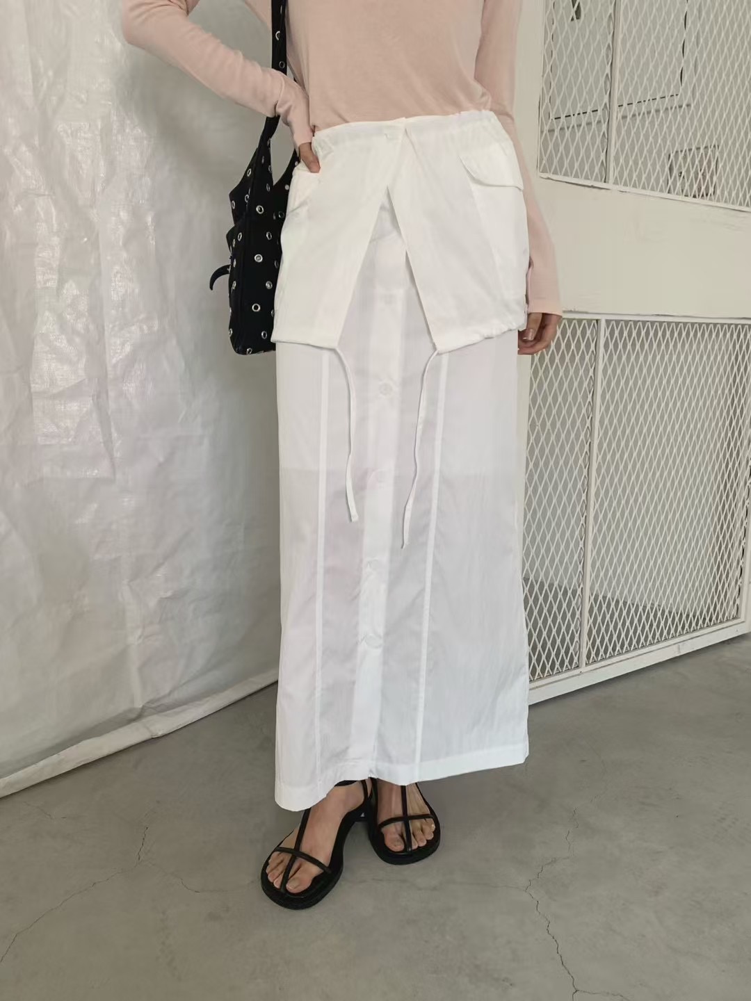 OWL直郵韓國代購㊣女裝新款推薦休閑人氣熱賣時尚25春夏長裙OWL長裙