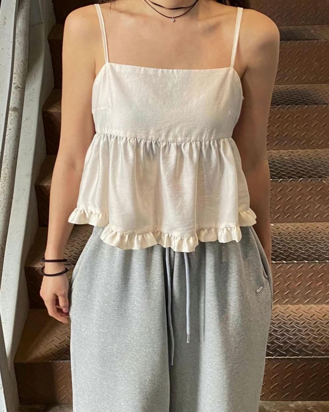 SPRING韓國㊣直郵東大門代購女裝新款時尚25春夏熱賣吊帶背心SPRING吊帶/背心