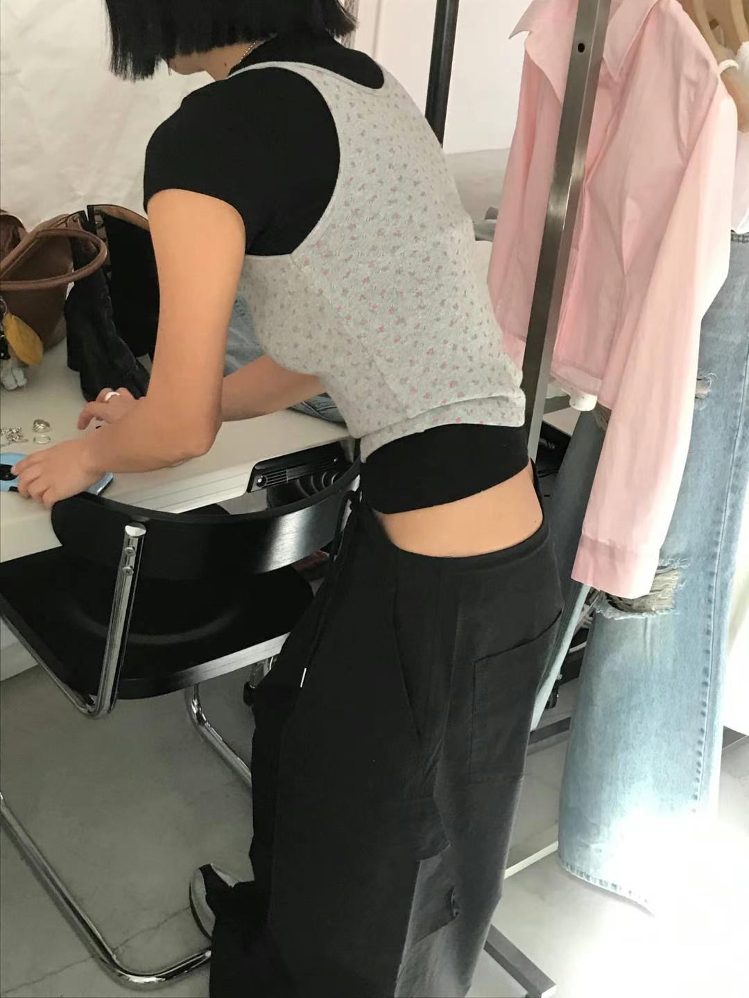 SPRING韓國直郵㊣東大門實拍女裝新款人氣25春夏時尚吊帶背心SPRING吊帶/背心