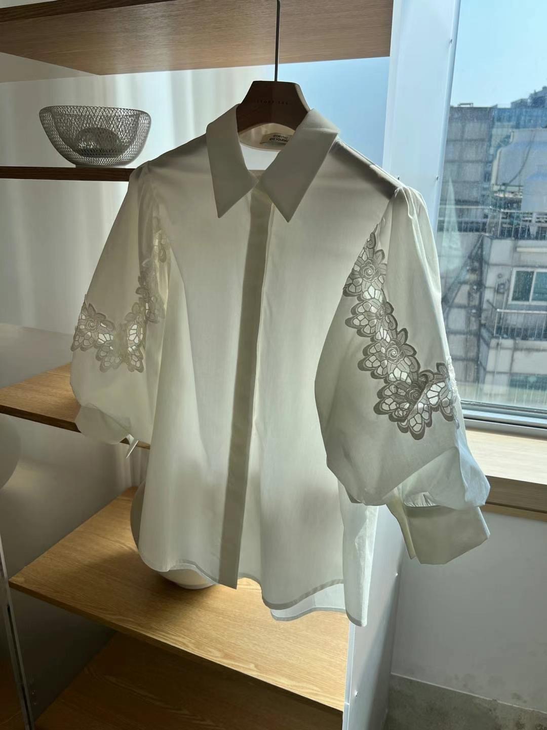 STORY TAG直郵韓國代購㊣女裝新款人氣時尚25春夏襯衫蕾絲衫STORY TAG襯衫/蕾絲衫