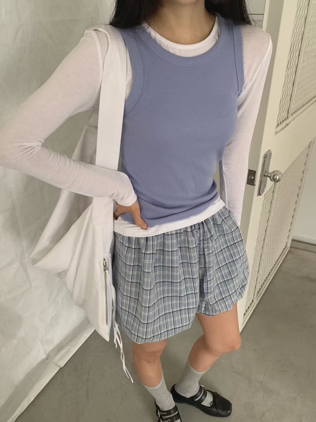 OWL韓國㊣直郵東大門代購女裝新款推薦25春夏休閑時尚人氣短褲OWL短褲