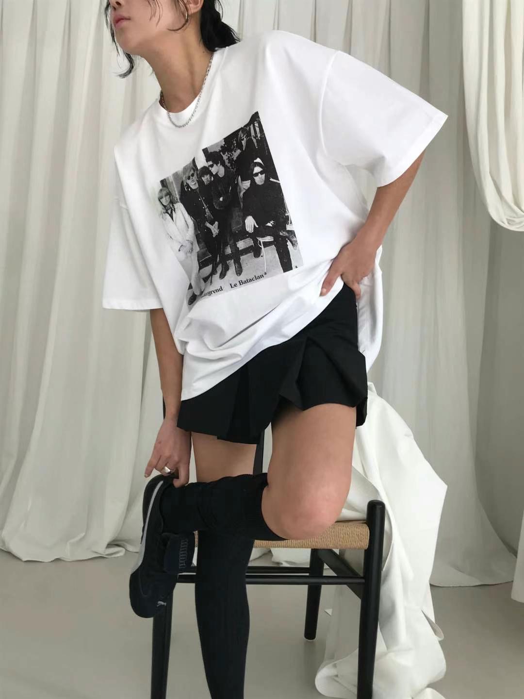 SPRING韓國直郵㊣東大門實拍女裝新品推薦休閑時尚人氣25春夏T恤SPRINGT恤圖色2