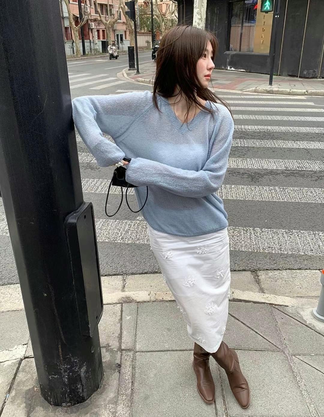 SPRING韓國㊣直郵東大門代購女裝新品人氣熱賣半身裙中短裙SPRING半身裙/中短裙
