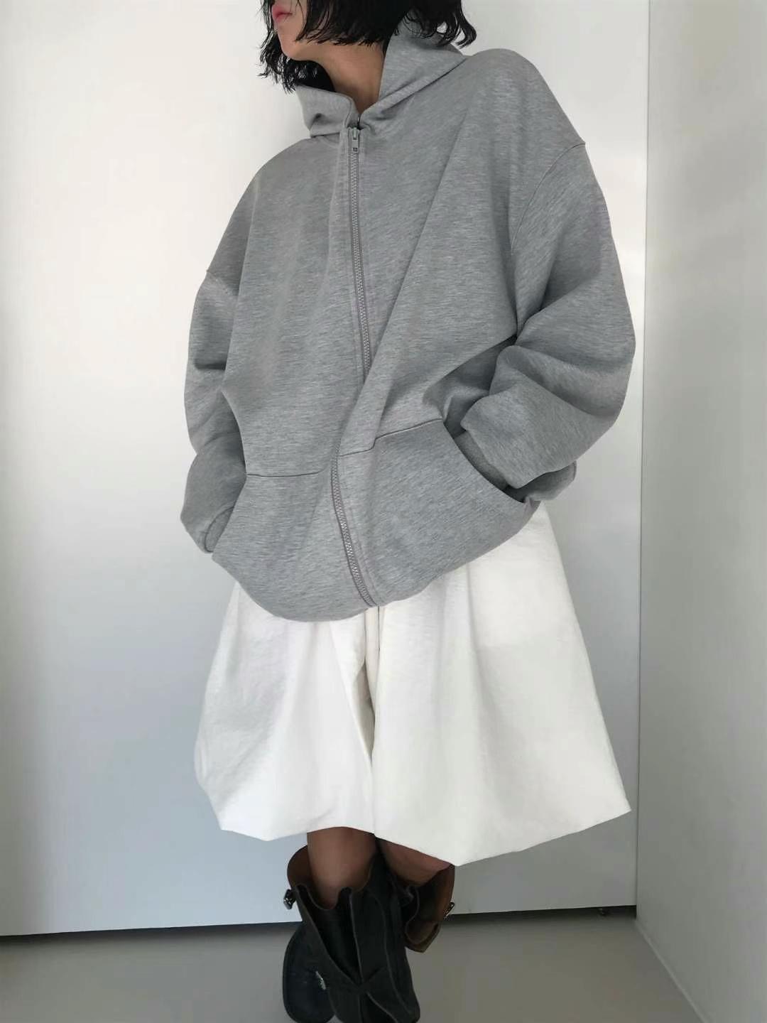SPRING直郵韓國代購㊣女裝新品休閑時尚人氣熱賣夾克拉鏈兜帽SPRING夾克
