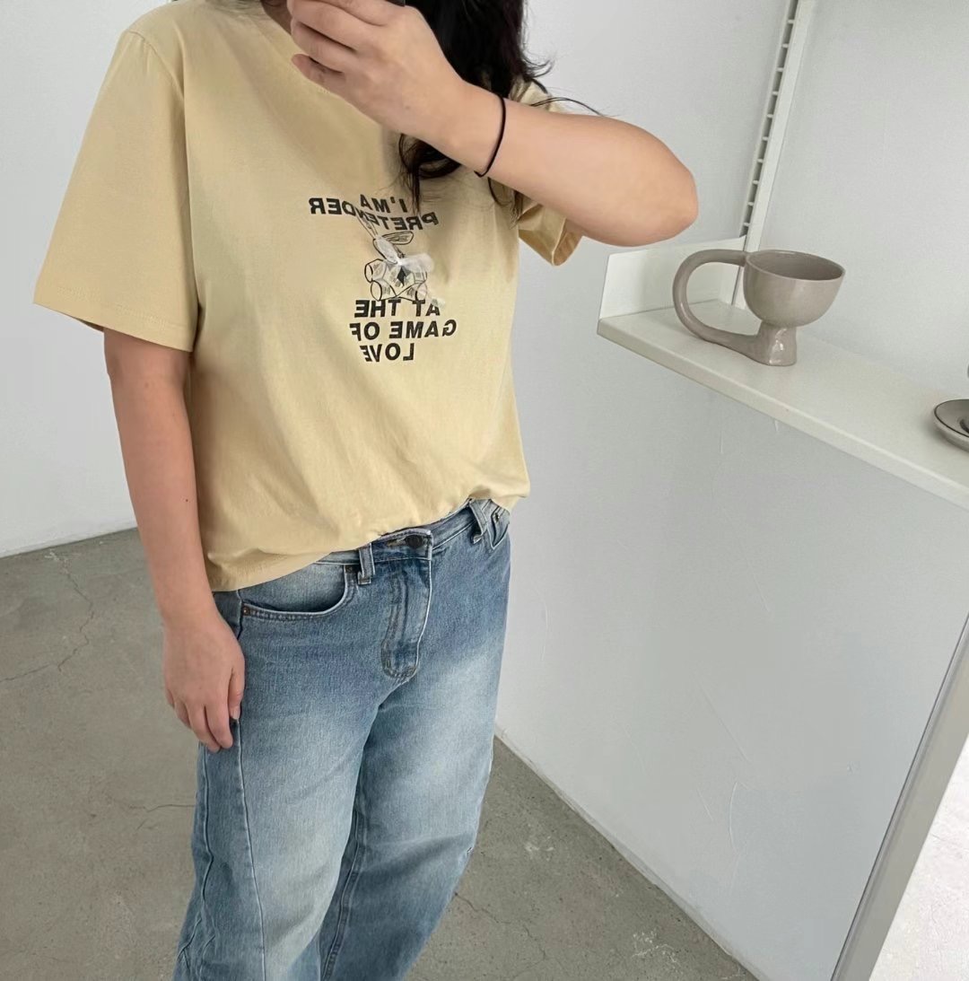 LABELPLUS31韓國直郵㊣東大門實拍女裝新品人氣時尚T恤兔子LABELPLUS31T恤