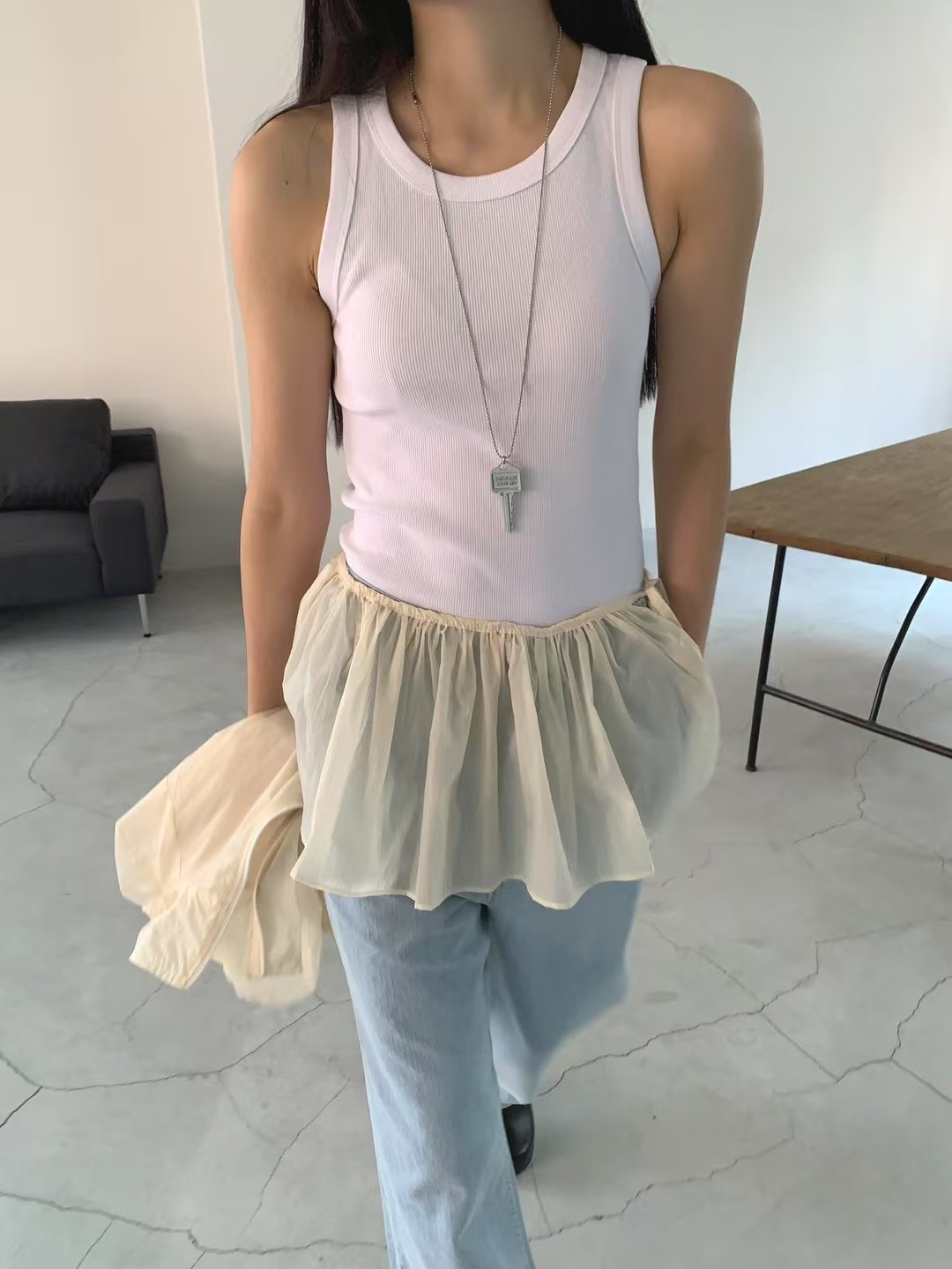 OWL直郵韓國代購㊣女裝新款推薦25春夏人氣休閑時尚吊帶背心OWL吊帶/背心