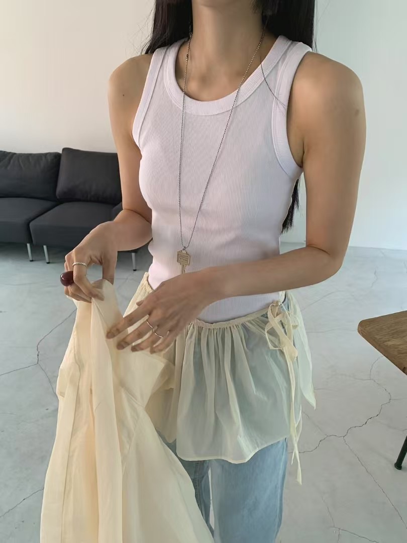 OWL直郵韓國代購㊣女裝新款推薦25春夏人氣休閑時尚吊帶背心OWL吊帶/背心