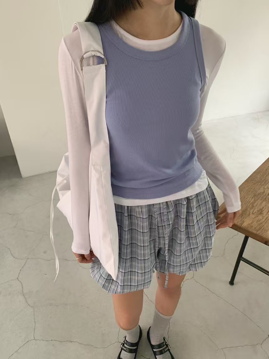 OWL直郵韓國代購㊣女裝新款推薦25春夏人氣休閑時尚吊帶背心OWL吊帶/背心
