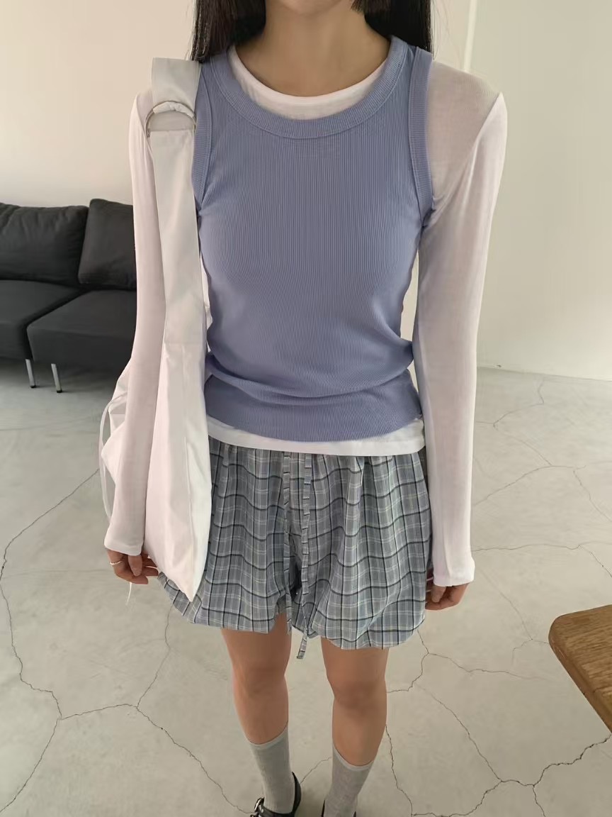 OWL直郵韓國代購㊣女裝新款推薦25春夏人氣休閑時尚吊帶背心OWL吊帶/背心