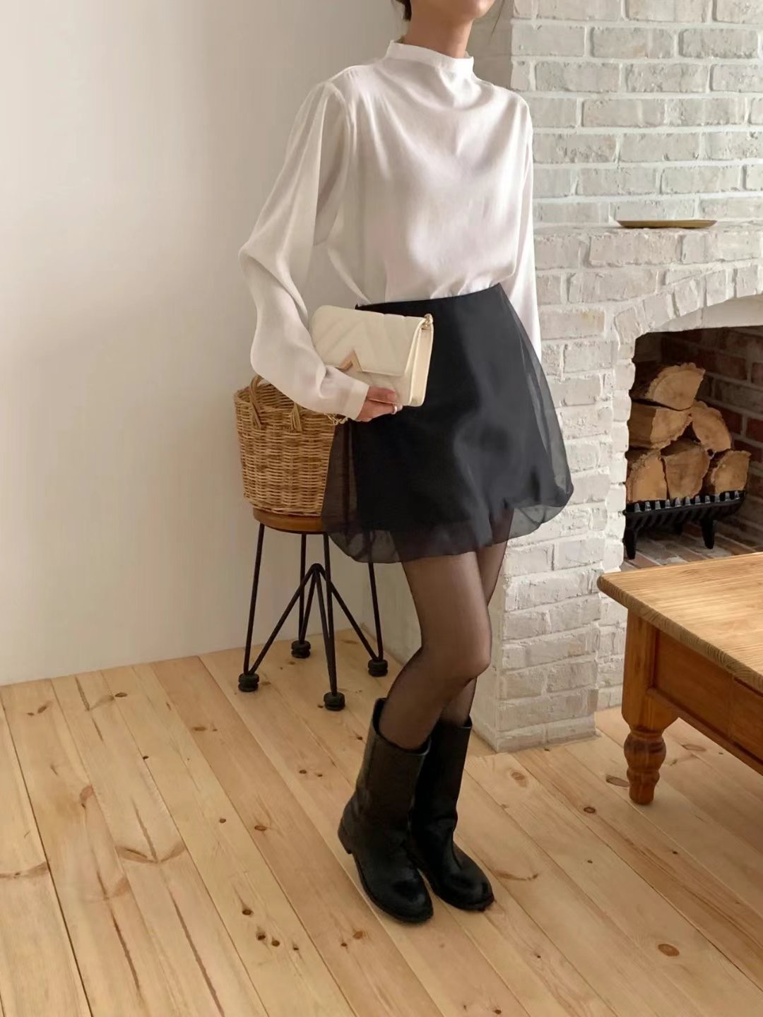 THE LIB直郵韓國代購㊣女裝新款25春夏推薦休閑時尚人氣短裙THE LIB短裙