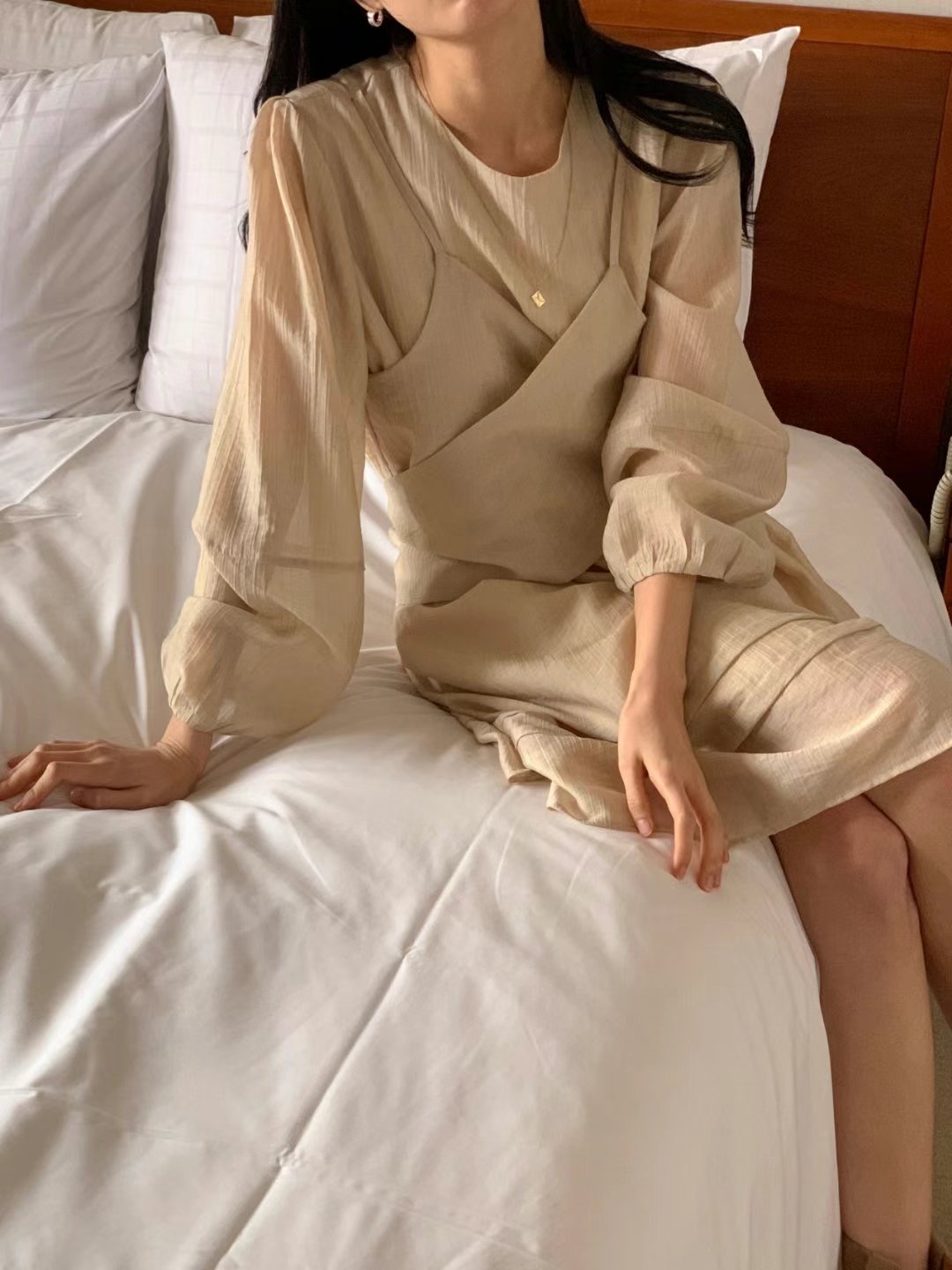 THE LIB直郵韓國代購㊣女裝新款人氣熱賣休閑時尚推薦連衣裙THE LIB連衣裙