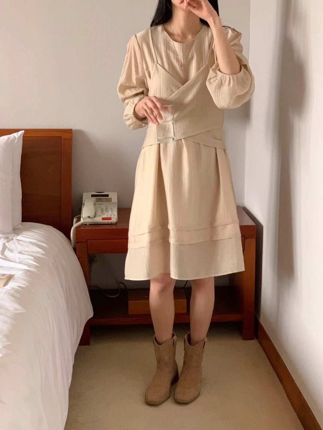 THE LIB直郵韓國代購㊣女裝新款人氣熱賣休閑時尚推薦連衣裙THE LIB連衣裙