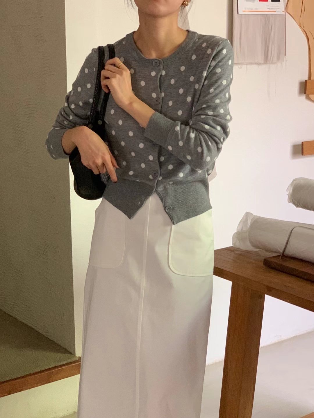 THE LIB韓國㊣直郵東大門代購女裝新款時尚25春夏針織衫開衫THE LIB針織衫圖色2