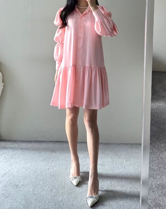 ALLURE韓國㊣直郵東大門代購女裝新品人氣休閑熱賣連衣裙綁帶ALLURE連衣裙
