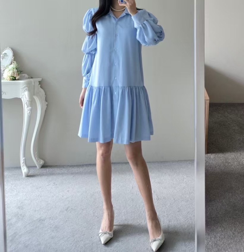 ALLURE韓國㊣直郵東大門代購女裝新品人氣休閑熱賣連衣裙綁帶ALLURE連衣裙圖色2