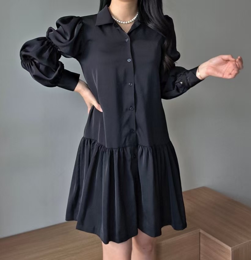 ALLURE韓國㊣直郵東大門代購女裝新品人氣休閑熱賣連衣裙綁帶ALLURE連衣裙圖色3