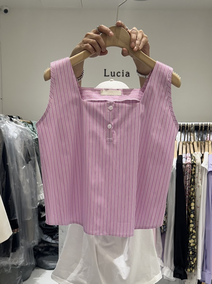 LUCIA直郵韓國代購㊣女裝新品推薦熱賣25春夏休閑人氣吊帶背心LUCIA吊帶/背心圖色2