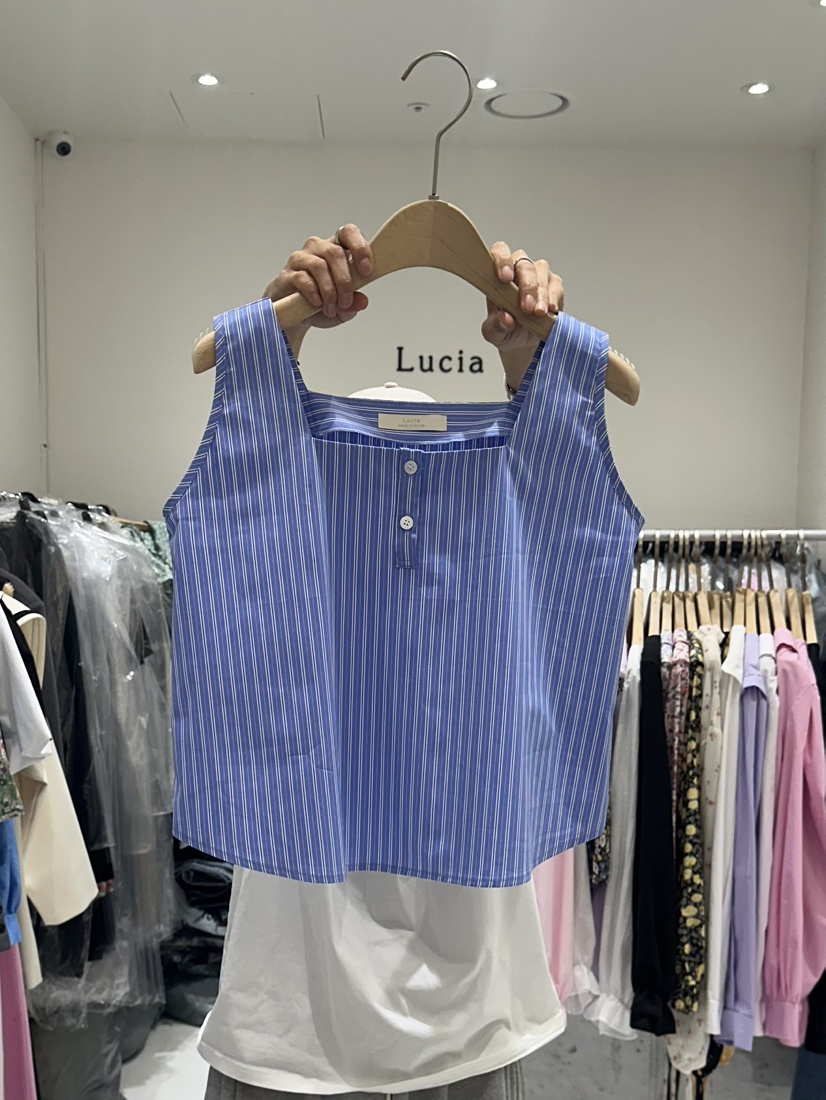 LUCIA直郵韓國代購㊣女裝新品推薦熱賣25春夏休閑人氣吊帶背心LUCIA吊帶/背心圖色3