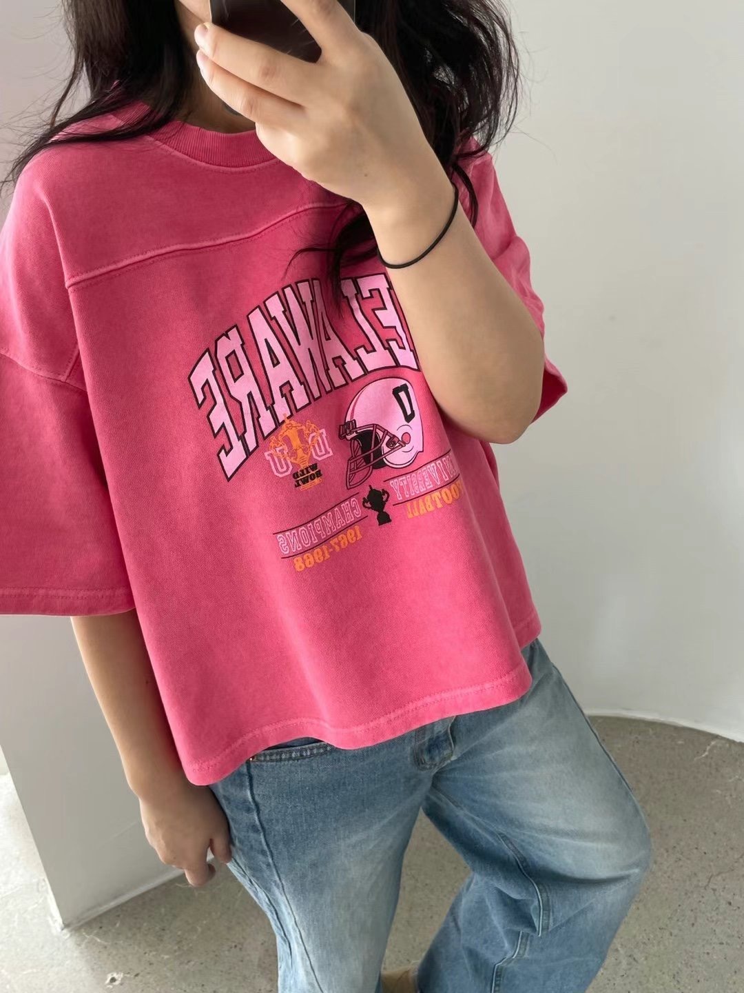 LABELPLUS31韓國直郵㊣東大門實拍女裝新品休閑時尚25春夏T恤LABELPLUS31T恤