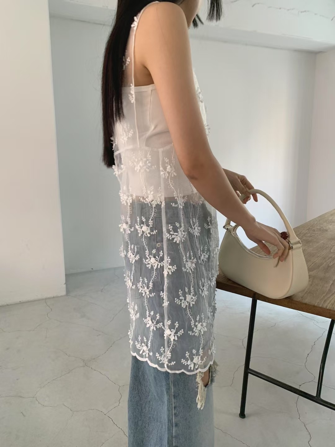 OWL韓國直郵㊣女裝新款熱賣休閑人氣時尚25春夏推薦連衣裙透明OWL連衣裙