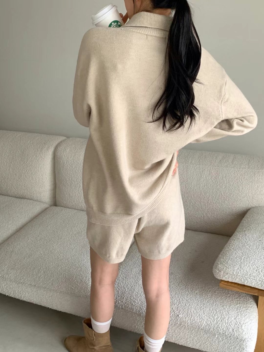 THE LIB韓國直郵㊣東大門實拍女裝新款人氣時尚休閑套裝開衫THE LIB套裝