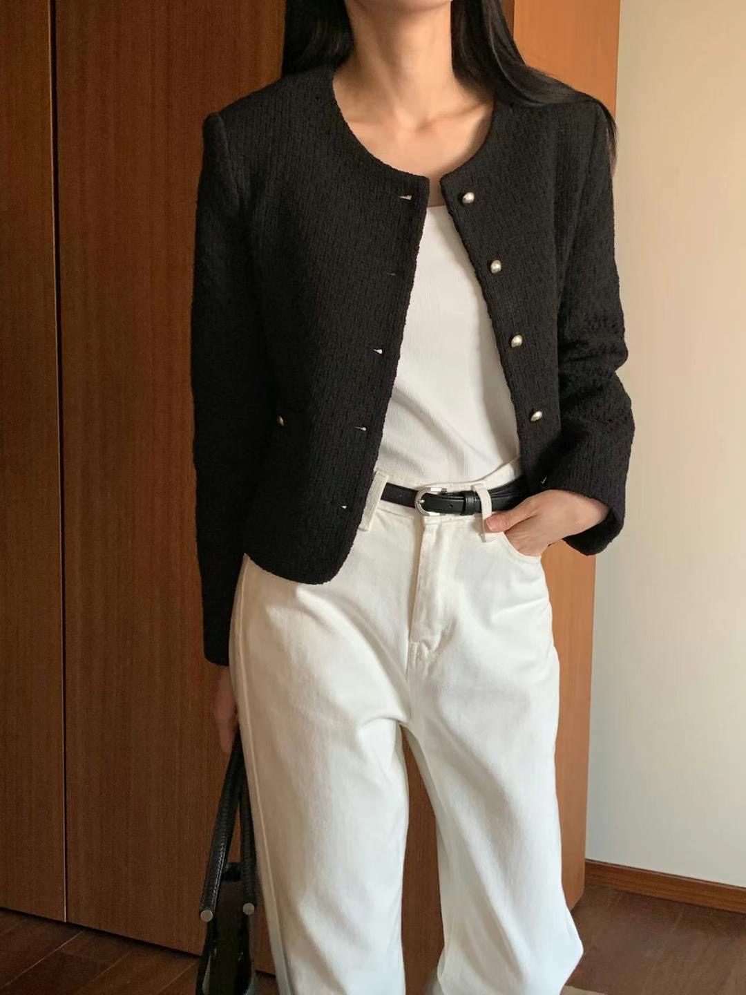 INOUF韓國直郵㊣東大門實拍女裝新品時尚25春夏休閑人氣夾克INOUF/FLUTTER夾克