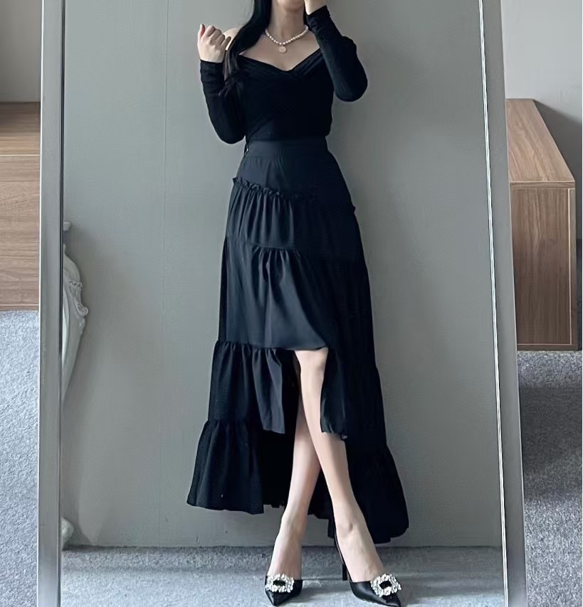 ALLURE直郵韓國代購㊣女裝新款人氣休閑時尚熱賣半身裙中短裙ALLURE半身裙/中短裙