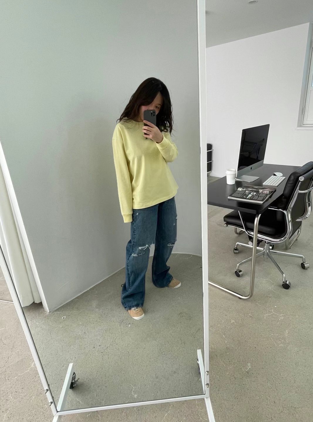 LABELPLUS31韓國直郵㊣女裝新款熱賣人氣時尚休閑長袖T恤絲綢LABELPLUS31長袖T恤