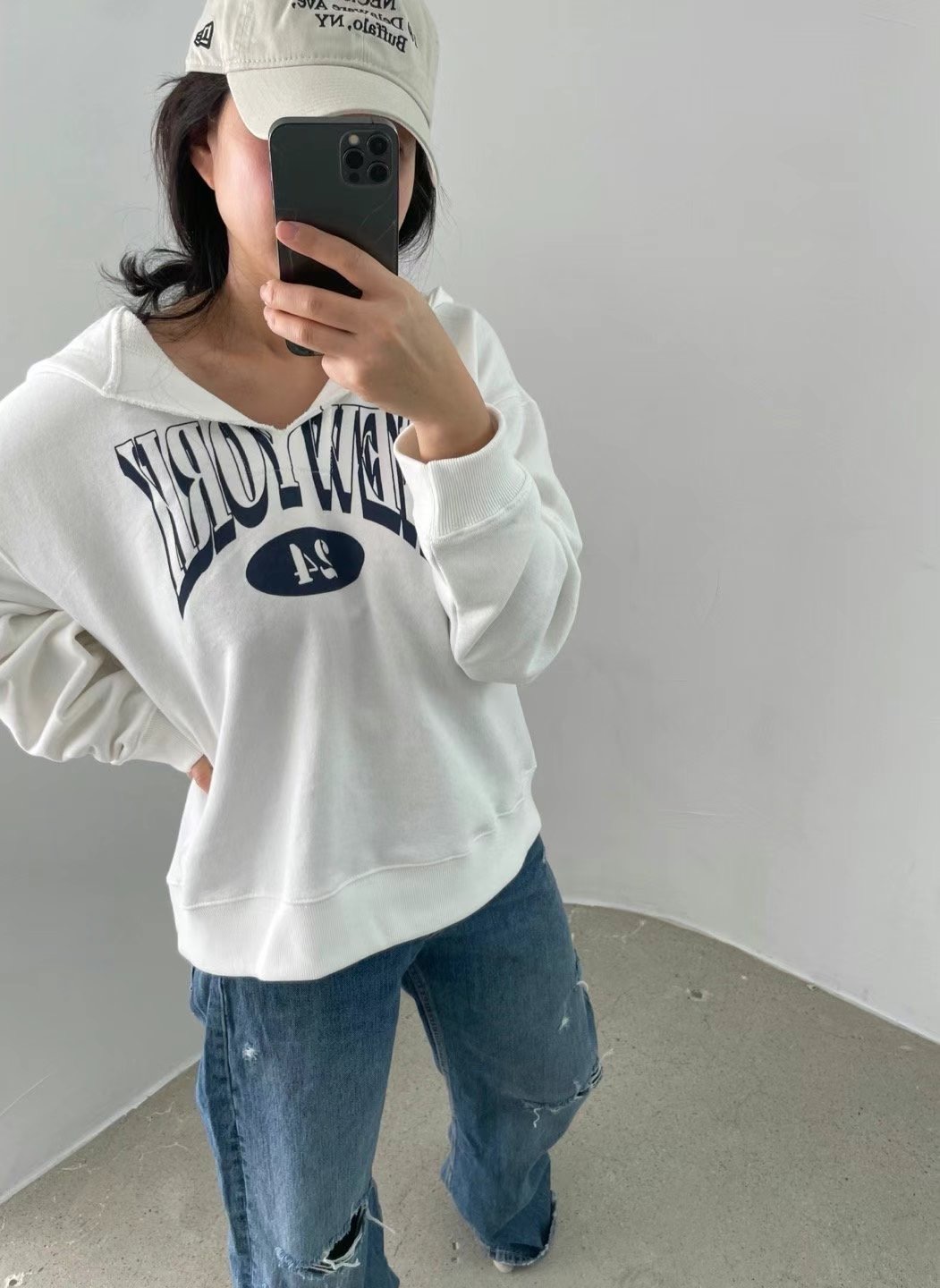 LABELPLUS31韓國直郵㊣女裝新品休閑時尚25春夏推薦熱賣衛衣LABELPLUS31衛衣