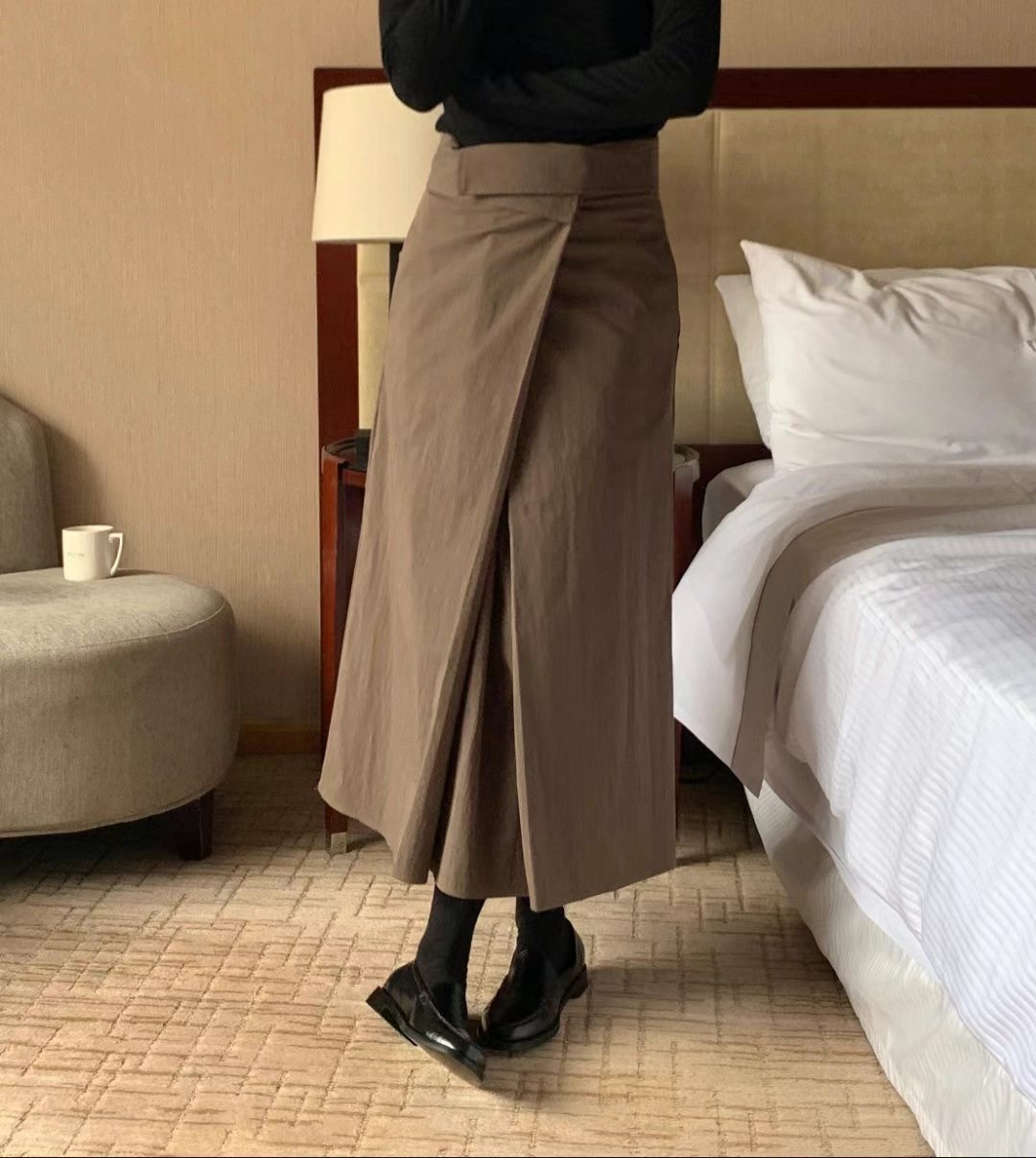 THE LIB韓國㊣直郵東大門代購女裝新品25春夏休閑推薦長裙THE LIB長裙