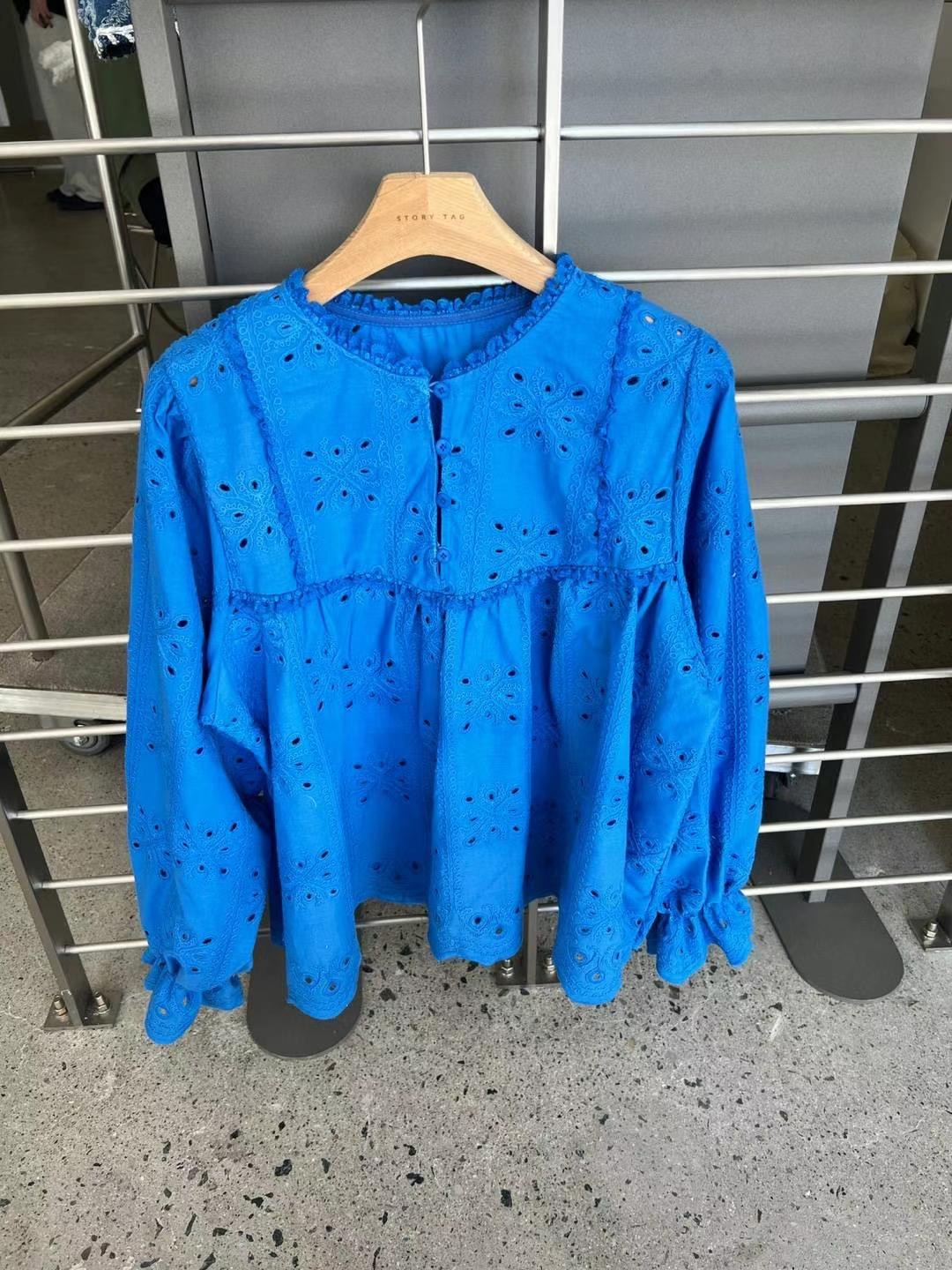 STORY TAG直郵韓國代購㊣女裝新品人氣時尚熱賣襯衫蕾絲衫STORY TAG襯衫/蕾絲衫圖色3