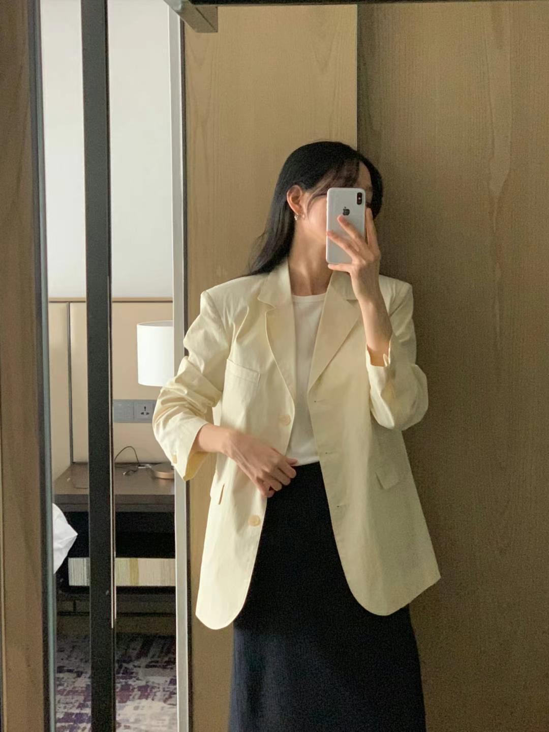INOUF直郵韓國代購㊣女裝新品時尚人氣熱賣25春夏休閑推薦夾克INOUF/FLUTTER夾克