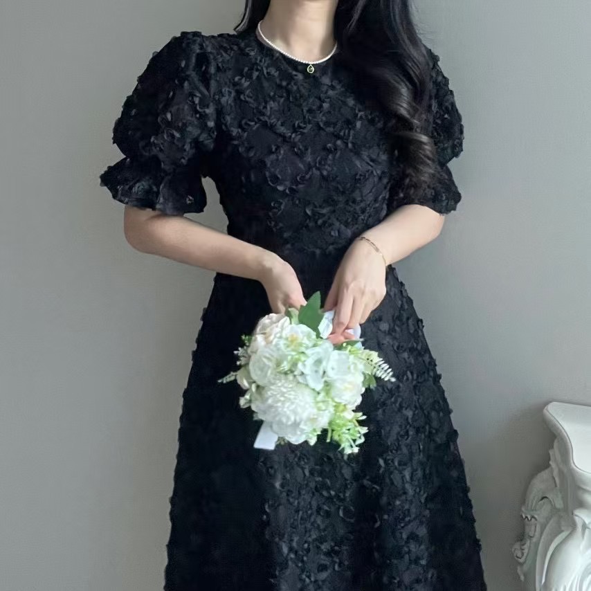 ALLURE韓國直郵㊣東大門實拍女裝新品熱賣時尚25春夏連衣裙蕾絲ALLURE連衣裙
